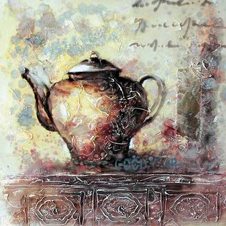 Textured Utensils oil painting